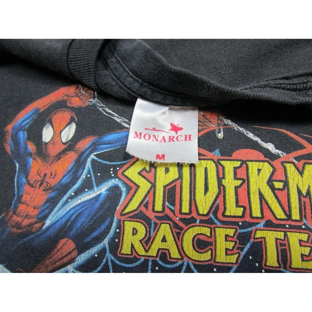 Vintage Marvel Spiderman Race Team‎ Shirt Monster Truck 2001 Sfx Youth Size (M)